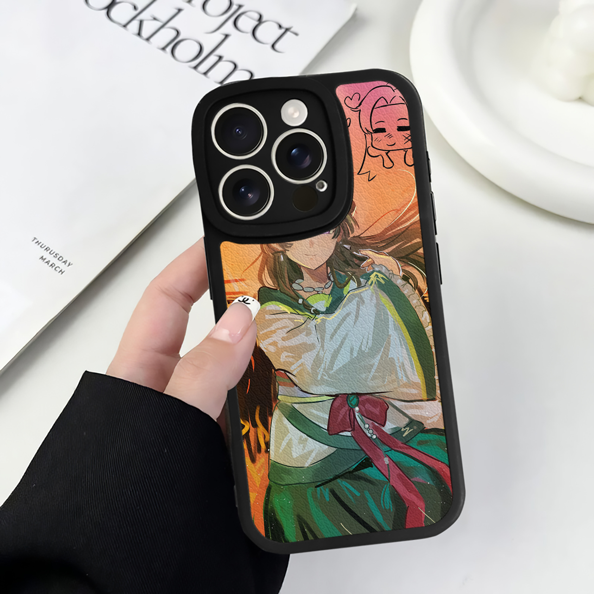 薬屋のひとりごと The Apothecary Diaries 【iPhone 16シリーズ対応】シリコンスマホケース（レザー調） 材質：シリコン